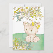 Invitation Baby Shower Little Bear 招待状 (裏面)