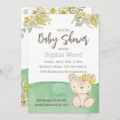 Invitation Baby Shower Little Bear 招待状 (正面/裏面)