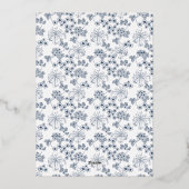 Invitation baby shower Toile Desing-Customizable 箔招待状 (裏面)