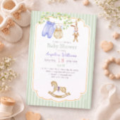 Invitation baby shower with charming designs. 招待状