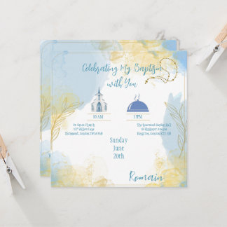 Invitation  Baptism Celebration  招待状