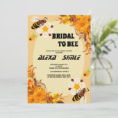 Invitation Bee ウェディングシャワー 黄色の花のパーティー 招待状 (スタンド正面)