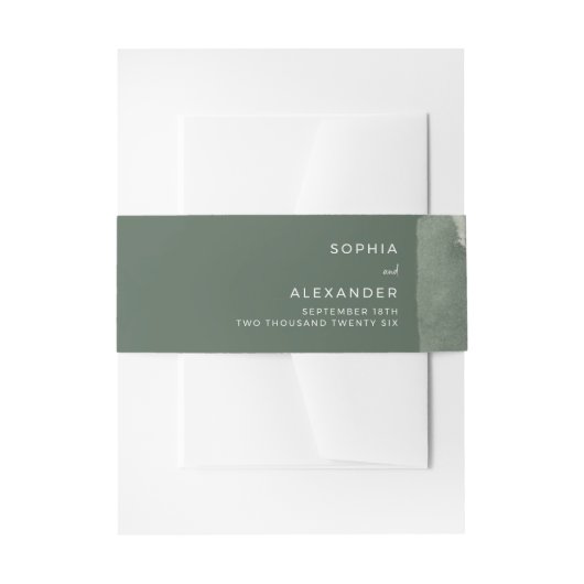 Invitation Belly Band 招待状ベリーバンド (正面例)