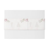 Invitation Belly Bands Soft Pink Roses Wedding 招待状ベリーバンド (裏面例)