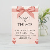 Invitation birthday  招待状 (スタンド正面)