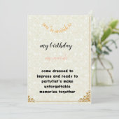 invitation birthday 招待状 (スタンド正面)