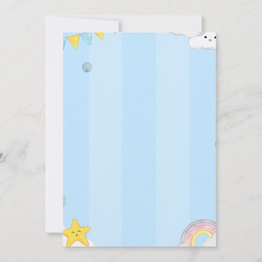 Invitation birthday for kids  招待状 (裏面)