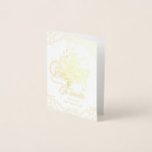 Invitation Bridal Shower Oro 箔カード (正面)