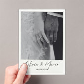 invitation card アクリル招待状 (インサイチュ (ポータブル))