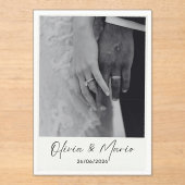 invitation card アクリル招待状 (正面)