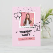 Invitation card  招待状 (スタンド正面)