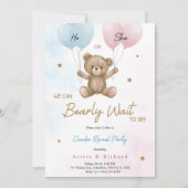 Invitation card for gender reveal party 招待状 (正面)