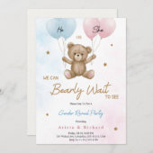 Invitation card for gender reveal party 招待状 (正面/裏面)