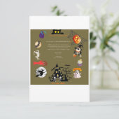 invitation card for halloueen party 招待状 (スタンド正面)