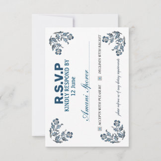invitation card RSVP  in the most beautiful colors