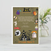 invitation card to an alooeen party  招待状 (スタンド正面)