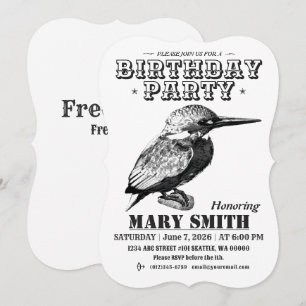Invitation Card_Western Style (Common Kingfisher) 招待状