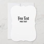 Invitation Card_Western Style (Wolf) 招待状 (裏面)