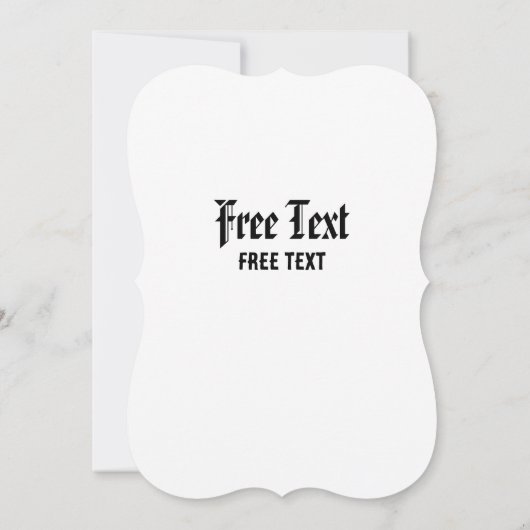 Invitation Card_Western Style (Wolf) 招待状 (裏面)