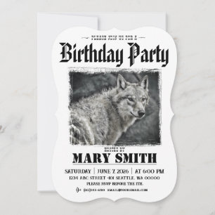 Invitation Card_Western Style (Wolf) 招待状