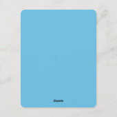 Invitation Card Yoga Meditation Rainbow Colors  招待状 (裏面)