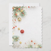 Invitation chrismas you'are invited 招待状 (裏面)