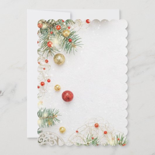 Invitation chrismas you'are invited 招待状 (裏面)