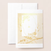 invitation christmas foil card 箔カード (裏面封筒付き)