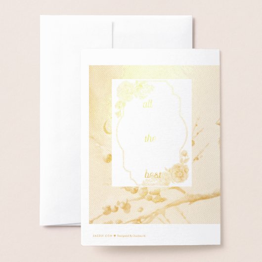 invitation christmas foil card 箔カード (裏面封筒付き)