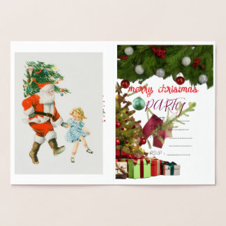 invitation christmas foil card 箔カード