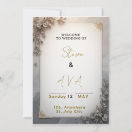 Invitation Classic Elegant Wedding  招待状