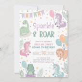 Invitation commune pour les frères et sœurs  Dinos 招待状 (正面)