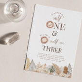 Invitation conjointe pour un et trois ans 招待状