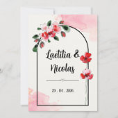 Invitation "Coquelicots" シーズンカード (正面)