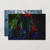 invitation dark texture abstract recycle  motif  招待状 (正面/裏面)