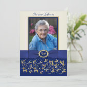 Invitation de 75e Anniversaire Photo en Bleu, Ivoi 招待状 (スタンド正面)