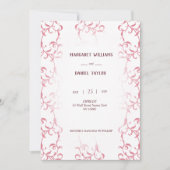 Invitation de boda decorada con hojas de acanto 招待状 (正面)