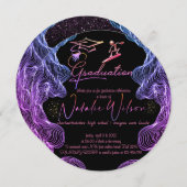 Invitation de graduación en multicolores 招待状 (正面/裏面)