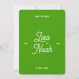 Invitation de mariage Colorus - Vert citron 招待状
