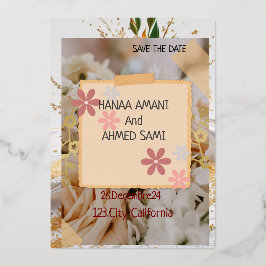 Invitation de Mariage Éblouissante 箔招待状