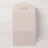 Invitation de mariage élégante avec photo et code オールインワン招待状 (外側)