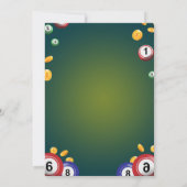 Invitation de Nuit de Bingo Audacieuse Élégante Ém 招待状 (裏面)