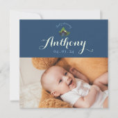 Invitation faire-part de naissance cassis 招待状 (正面)