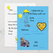 Invitation-FIFO 先 + ダンプトラック 招待状 (正面/裏面)