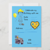 Invitation-FIFO SON + ダンプトラック 招待状 (正面)