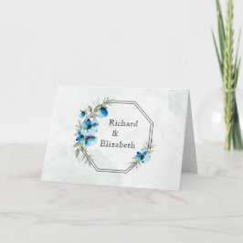Invitation "Fleurs bleues" 招待状