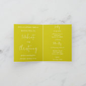Invitation Floral Cross Christening Yellow シーズンカード (内部)