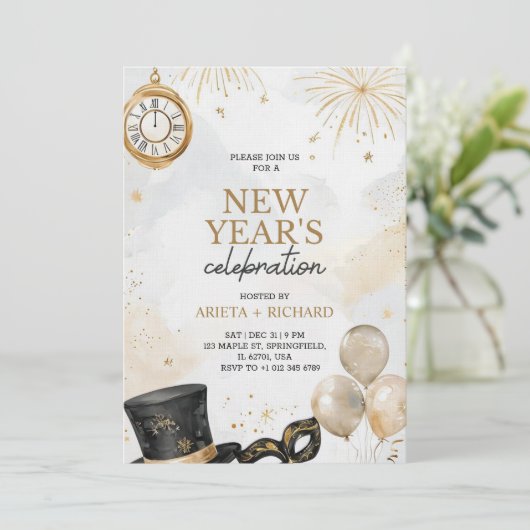 Invitation for a new year celebrations 招待状 (スタンド正面)