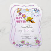 invitation for baby shower 招待状 (正面/裏面)