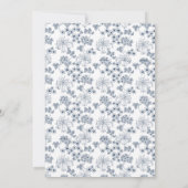 Invitation for baby shower Toile Desing-Customizab 招待状 (裏面)